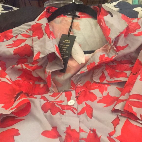 (2xl) Vonda Maxi Dress with collar and short sleeves - Picture 2 of 4